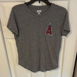 Gray Los Angeles Angels T Shirt